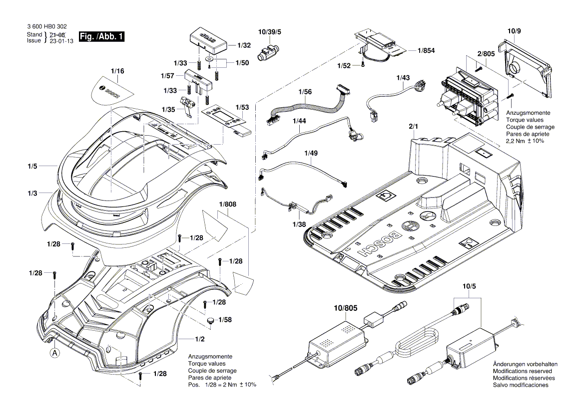 Ny äkta Bosch 1600A0295X -membran