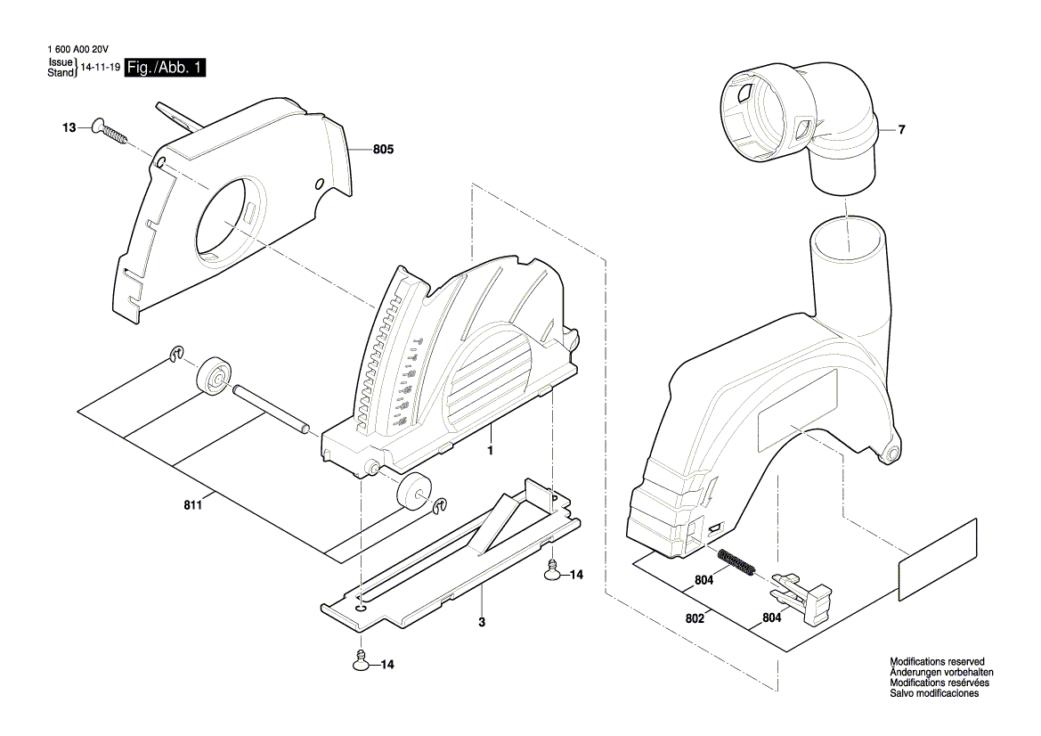 Neue echte Bosch 1600A003TF Abdeckung Motorhaube