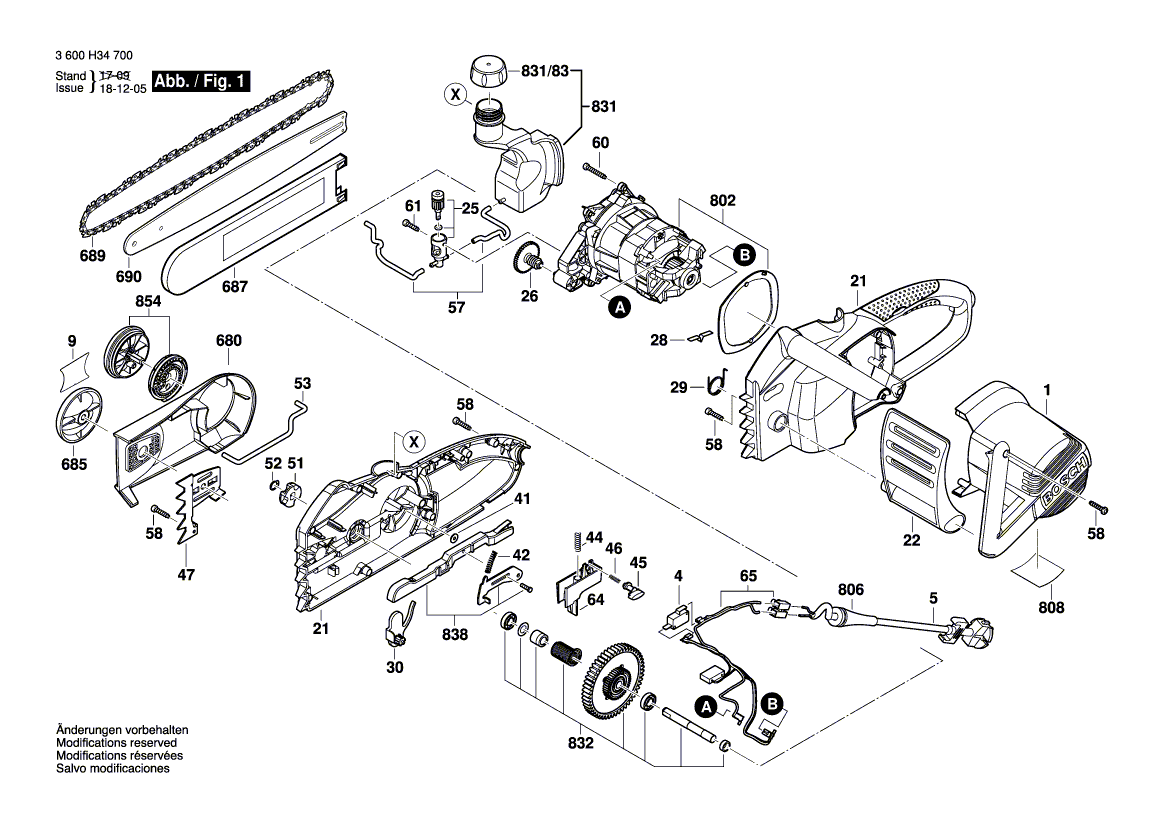 Ny ekte Bosch 160111A3VD -typeskilt