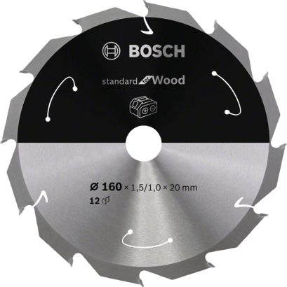 Nouveau véritable Bosch 2608837675 Standard pour la lame de scie circulaire en bois pour sans fil sans fil