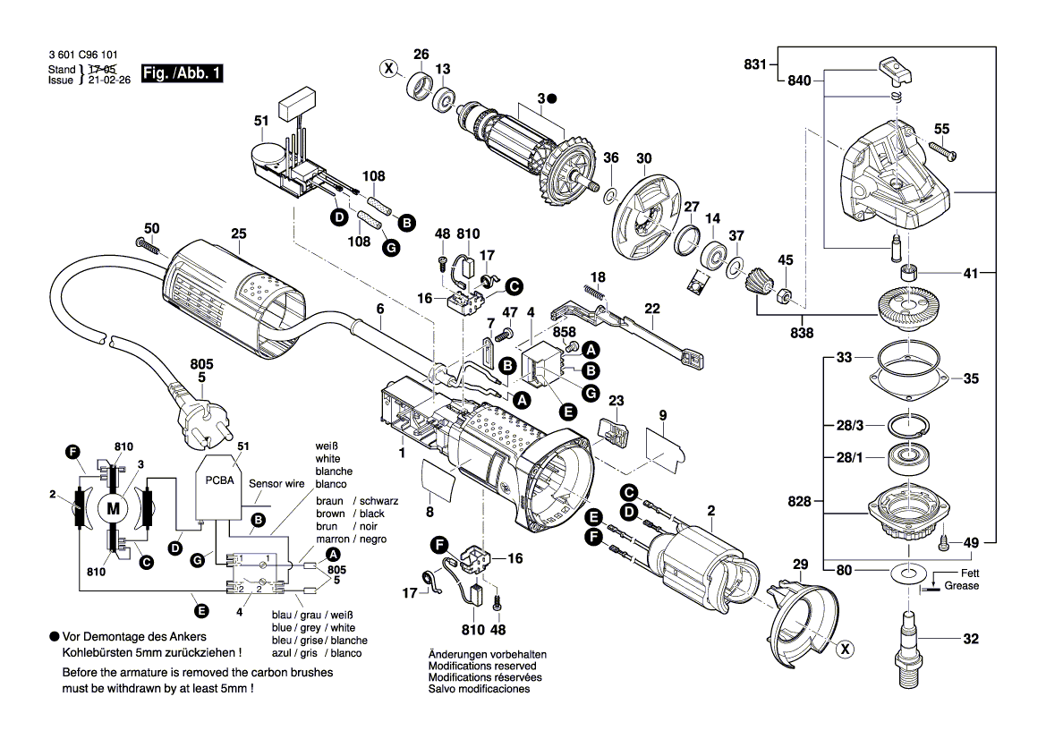 New Genuine Bosch 1619P14111 Set Of Gears