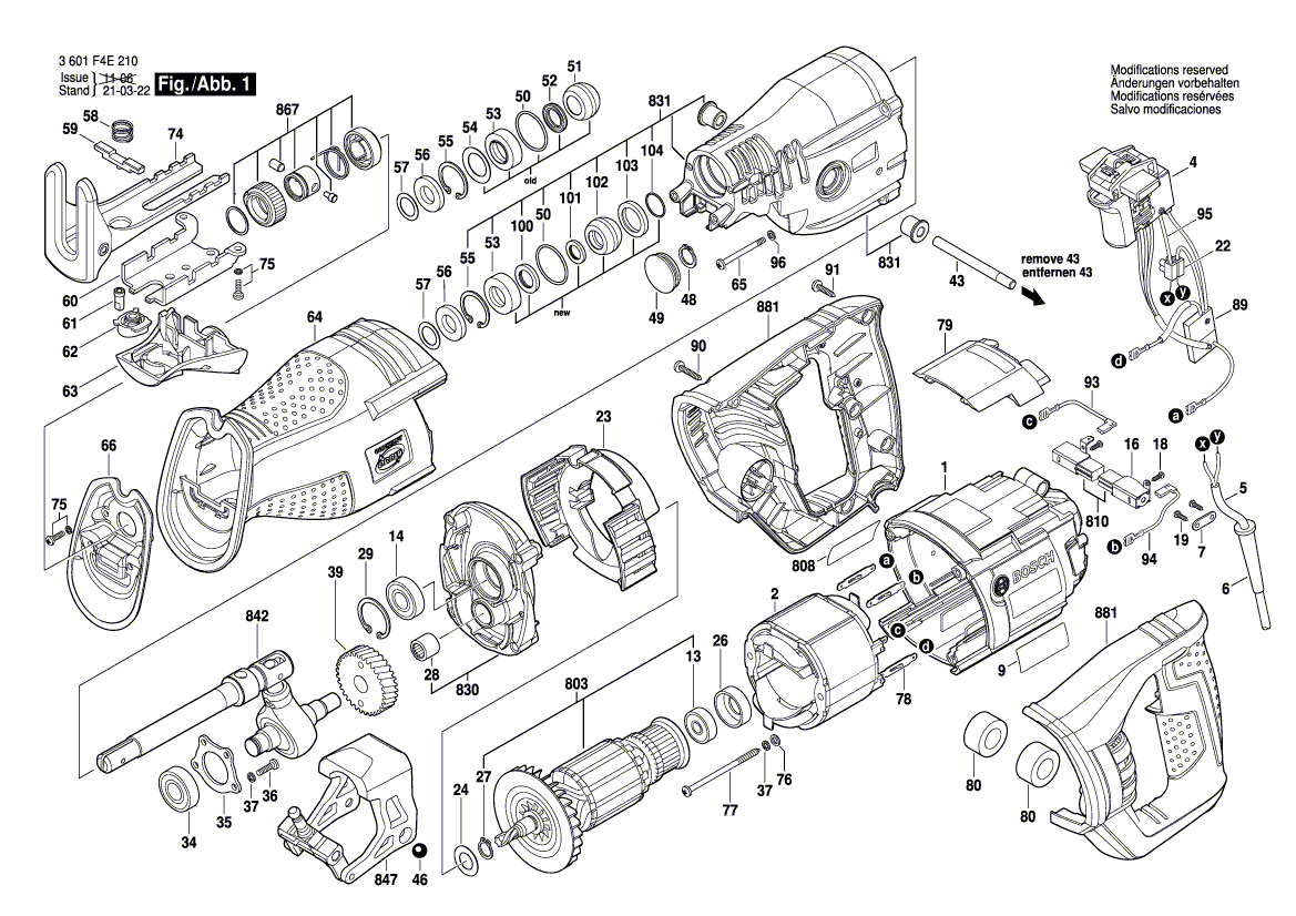 Nouveau véritable bosch 2610956878 Connexion Terminal