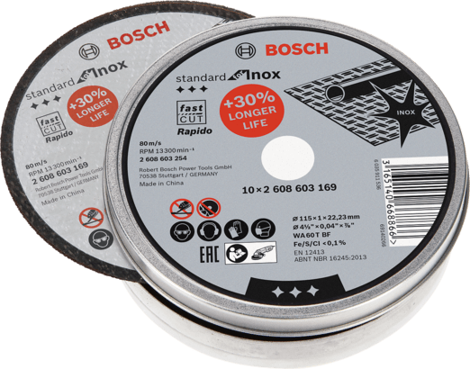 Ny äkta Bosch 2608603254 Standard för Inox Rapido Cutting Disc för Small