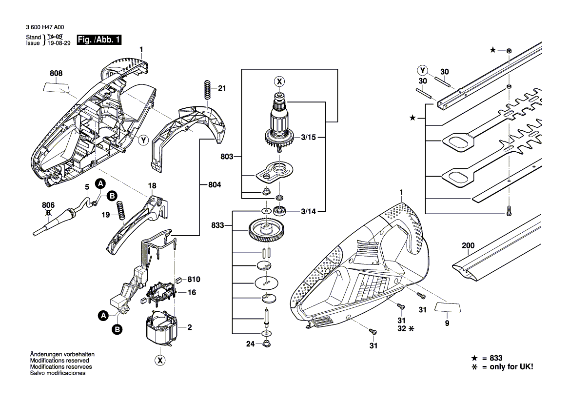 Nouvelle unité de commutation Bosch 2609006145 authentique