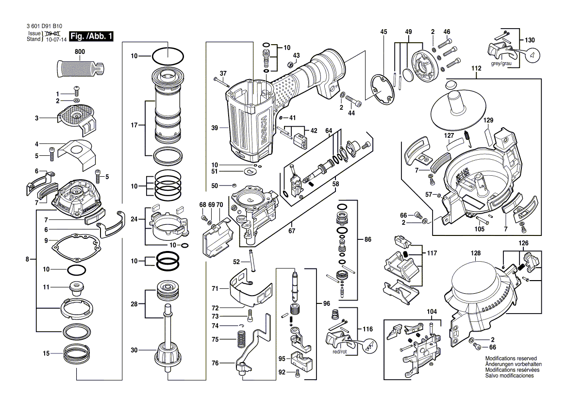 Nieuwe echte Bosch 2610006305 MAT SEAL