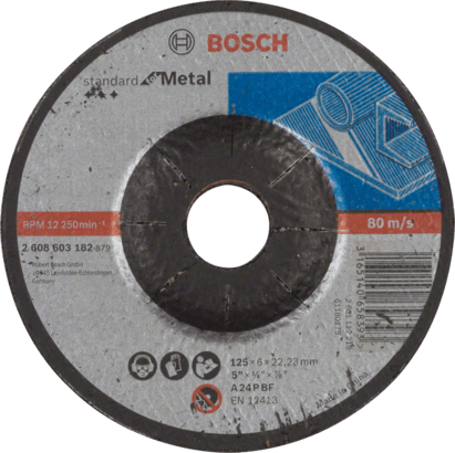 Ny äkta Bosch 2608603182 Standard för metallslipskiva för liten vinkel