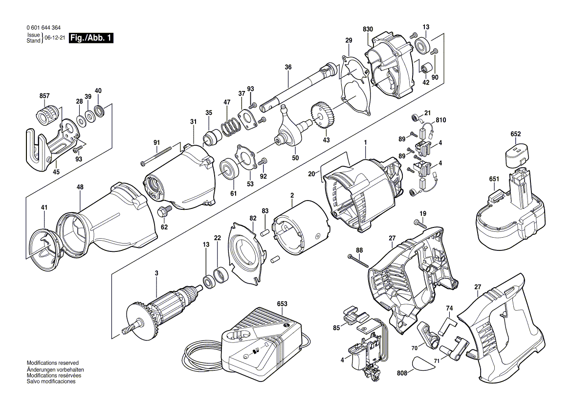 Ny ekte Bosch 2610935013 bladfjær