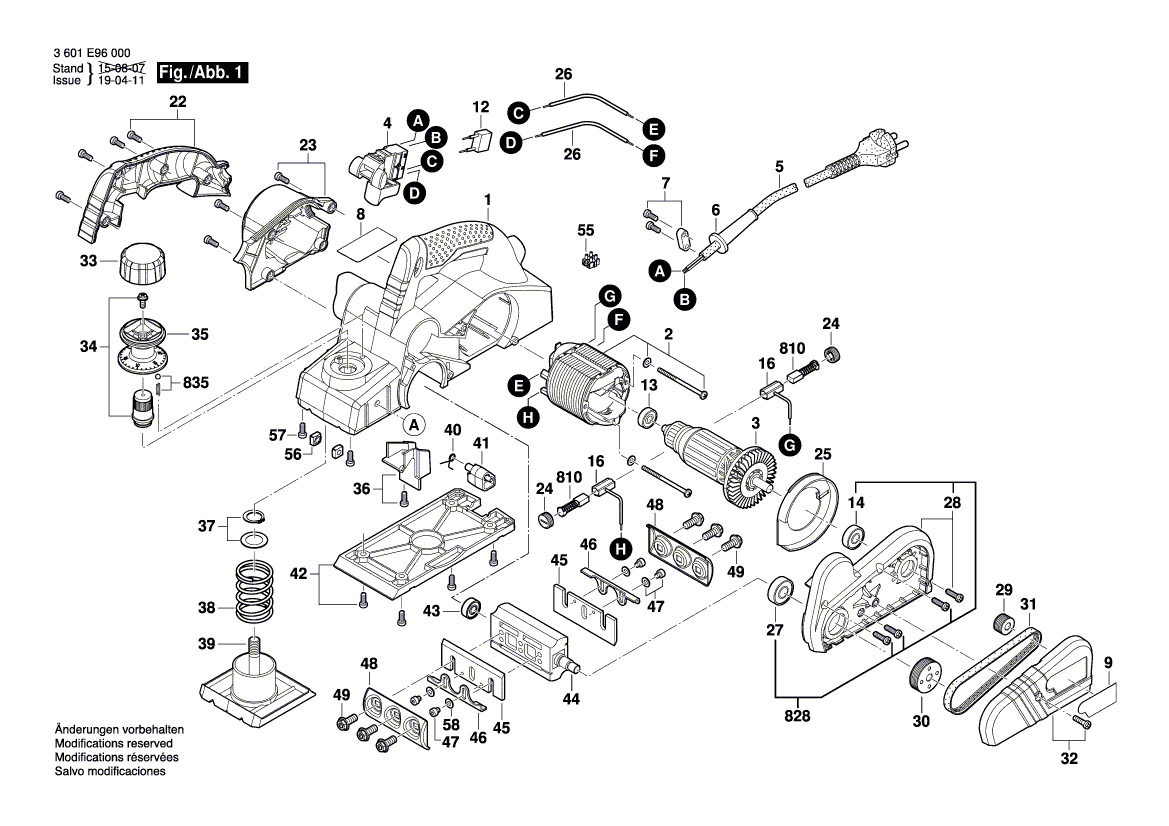 Ny ekte Bosch 1619PB4296 Spring