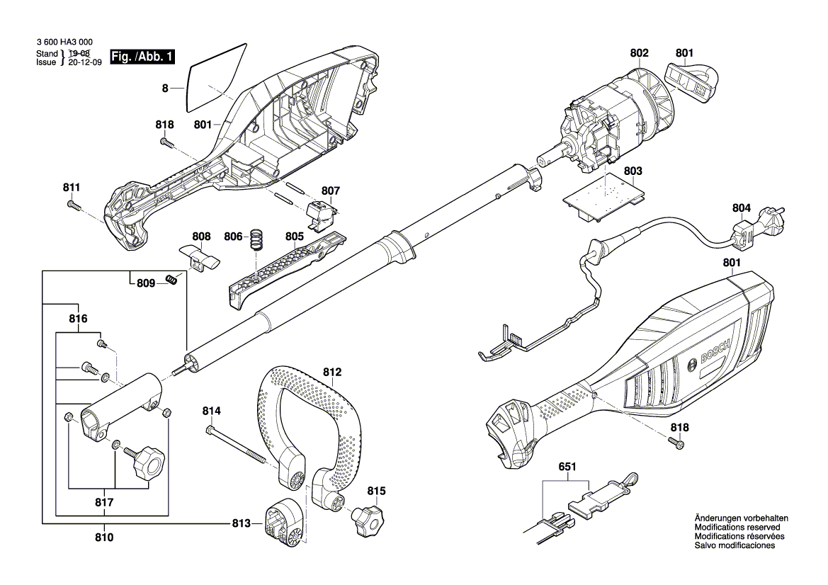 Nieuwe echte Bosch F016L72513 Knop