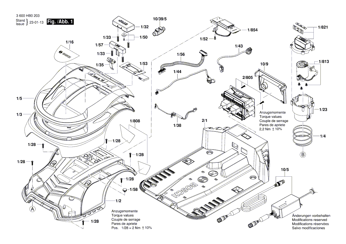 Ny ekte Bosch F016L91311 omslag