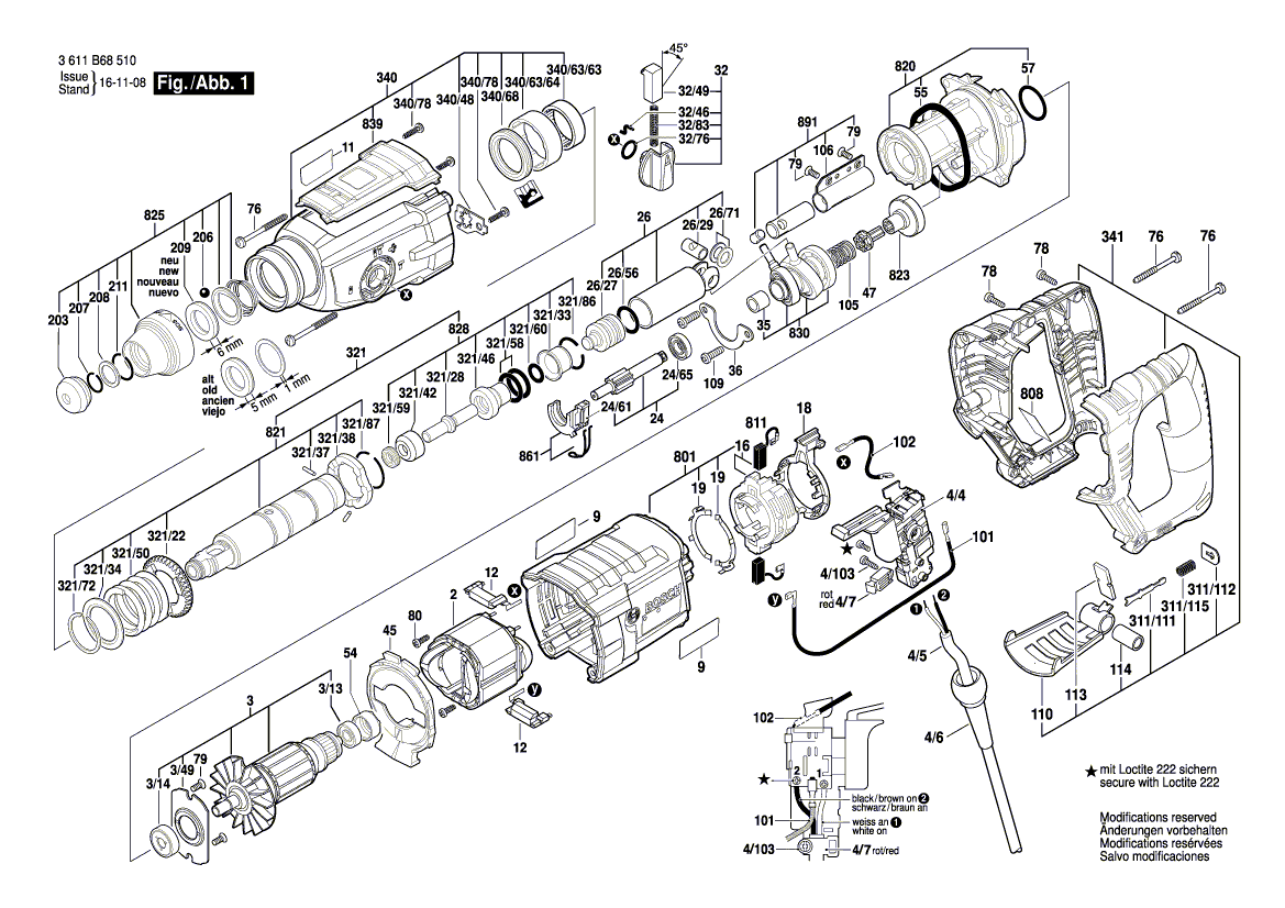 Neue echte Bosch 160111c0TM Hersteller -Typenschild