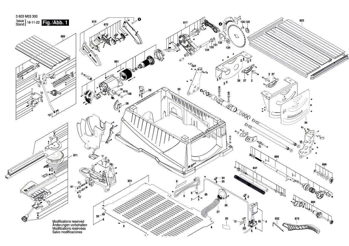 Ny ekte Bosch 1609B03836 skaft