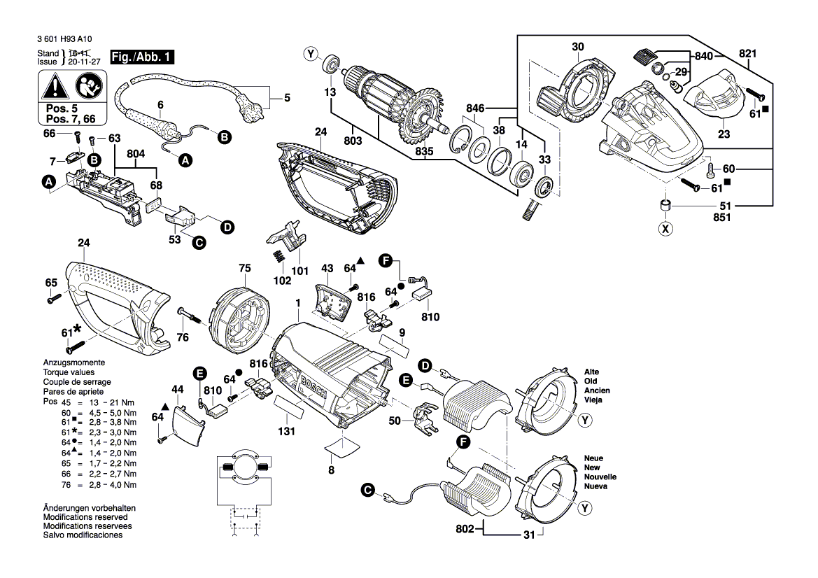 Neue echte Bosch 1601118R95 Hersteller -Typenschild