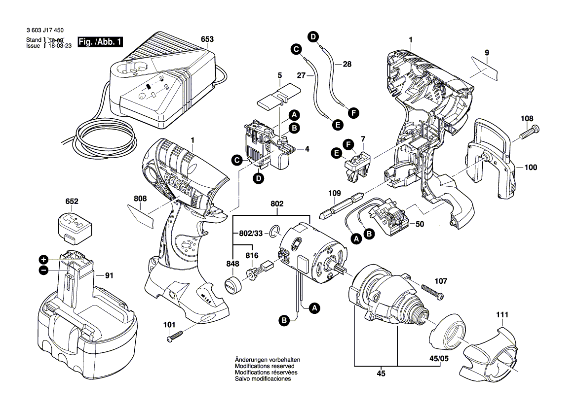 Nouveau véritable Bosch 2609131236 Plaque signalétique du fabricant