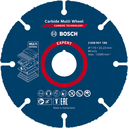 Uusi aito Bosch 2608901188 Expert Carbide Multi Wheel -leikkauslevyt pienille