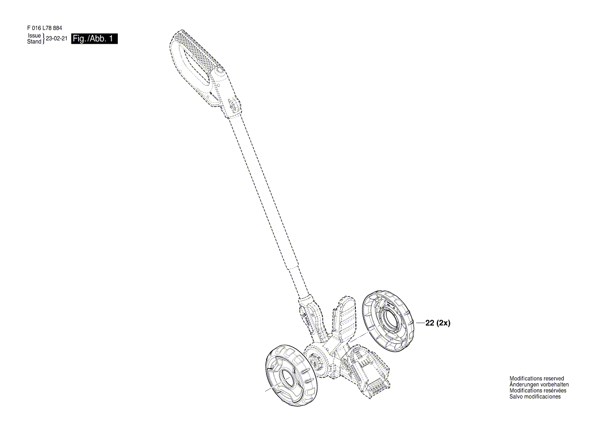 Nouveau véritable bosch f016f05889 roue