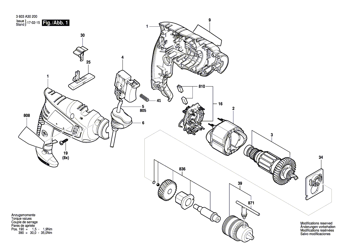 Ny ekte Bosch 160111C1V5 Produsentens typeskilt