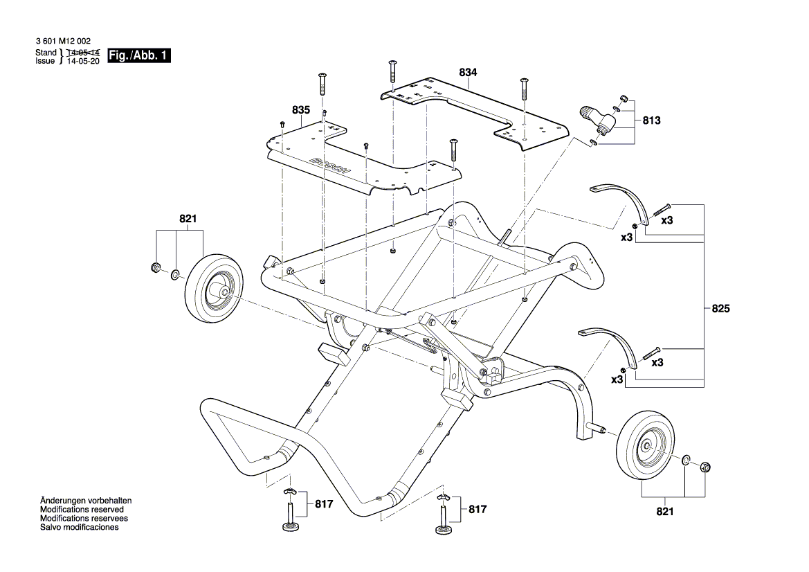 Ny äkta Bosch 1619PA7217 Skyddsplatta