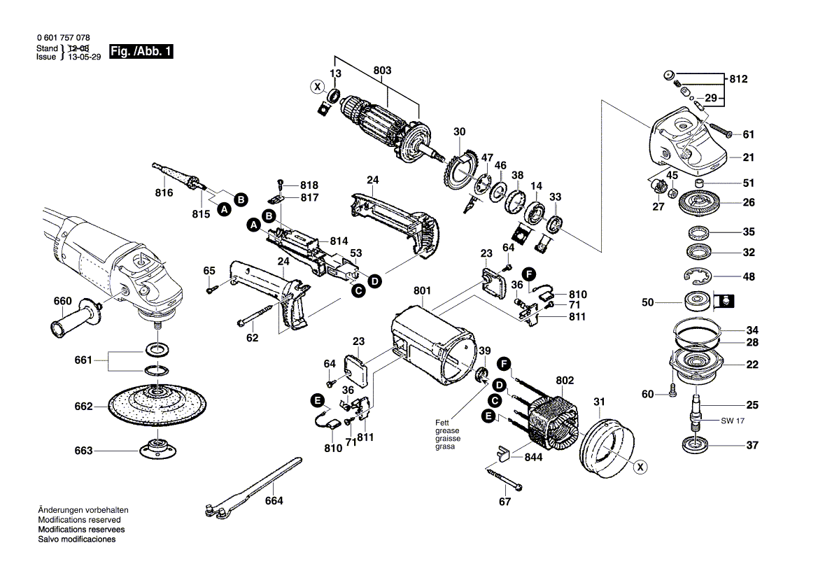 Ny ekte Bosch 1604336047 børsteholder