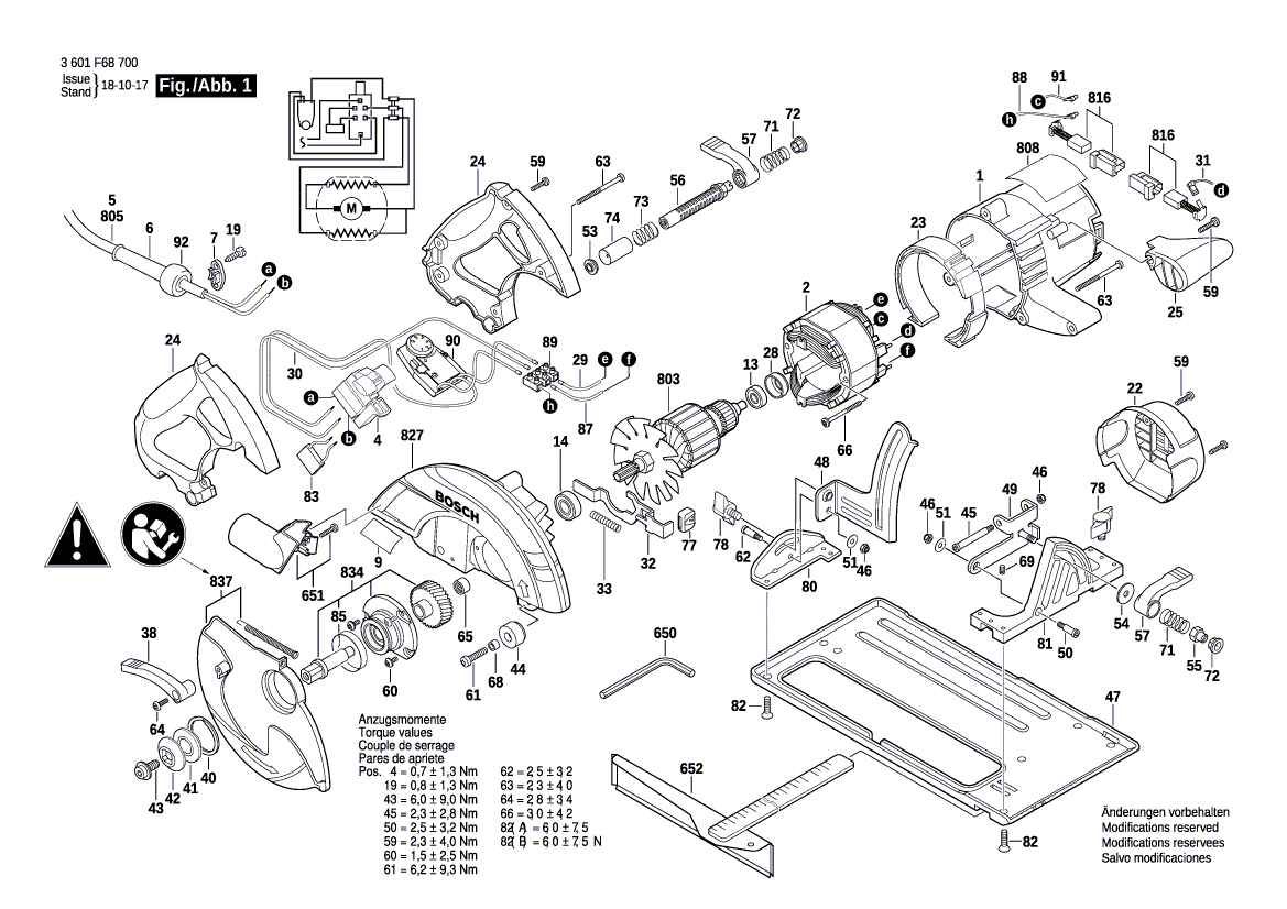 Nouvelle couverture véritable Bosch 1619p17212