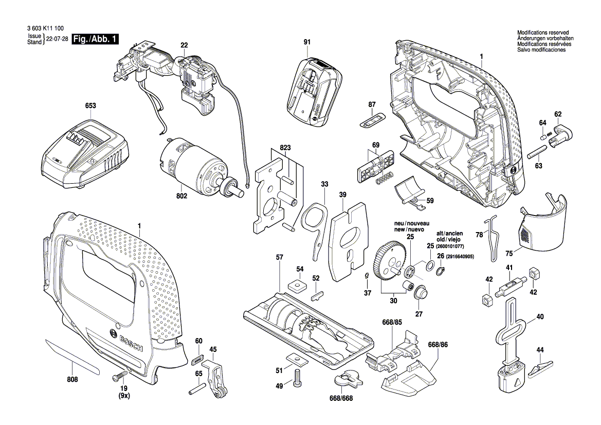 Ny ekte Bosch 160111A8RF -typeskilt