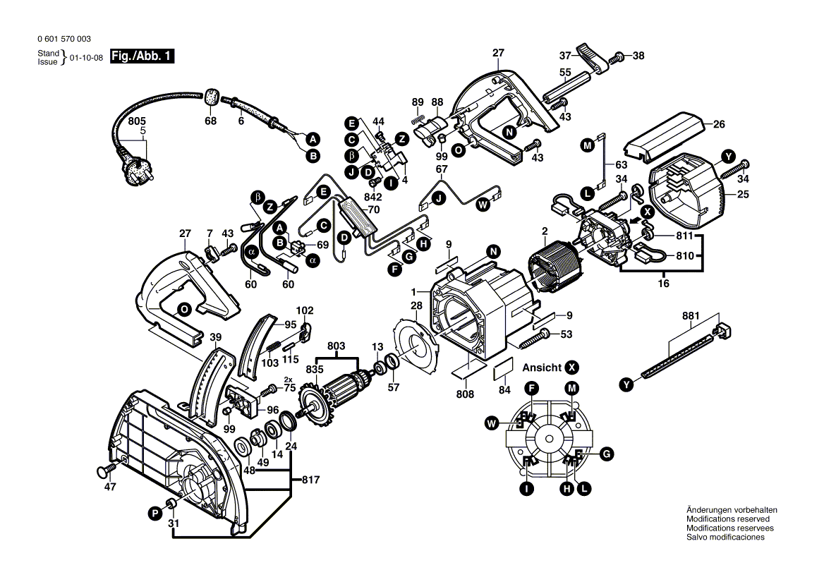 Uusi aito Bosch 1603452001 Kaulusruuvi