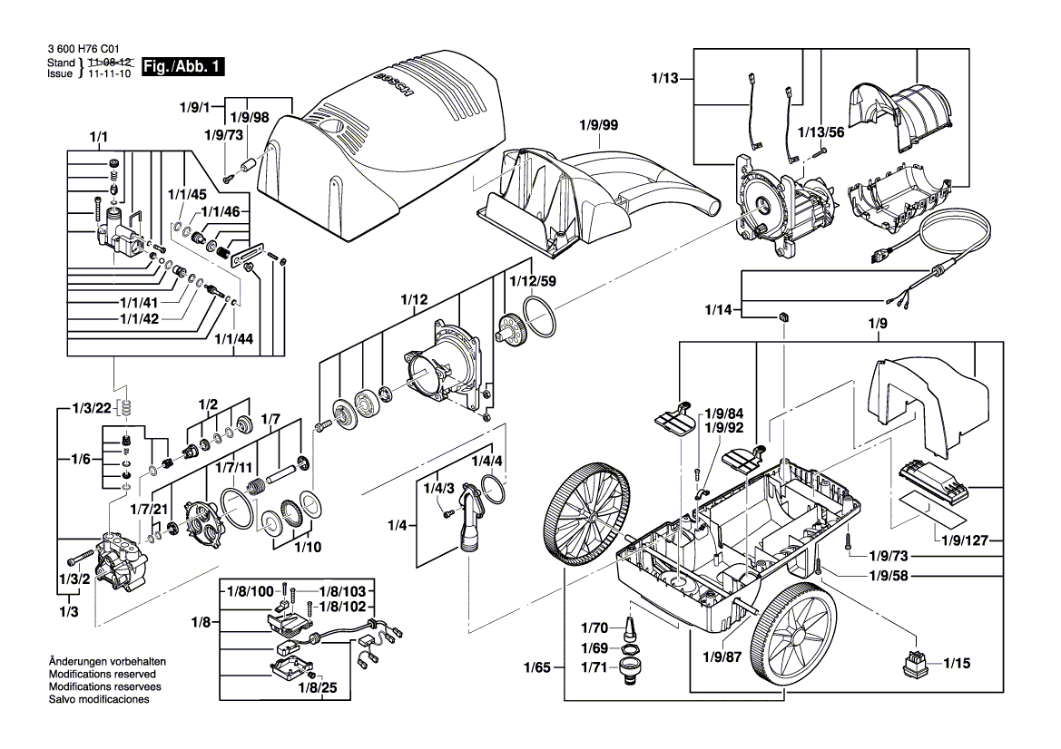 Nouvelle véritable tête de contrôle Bosch F016F03743