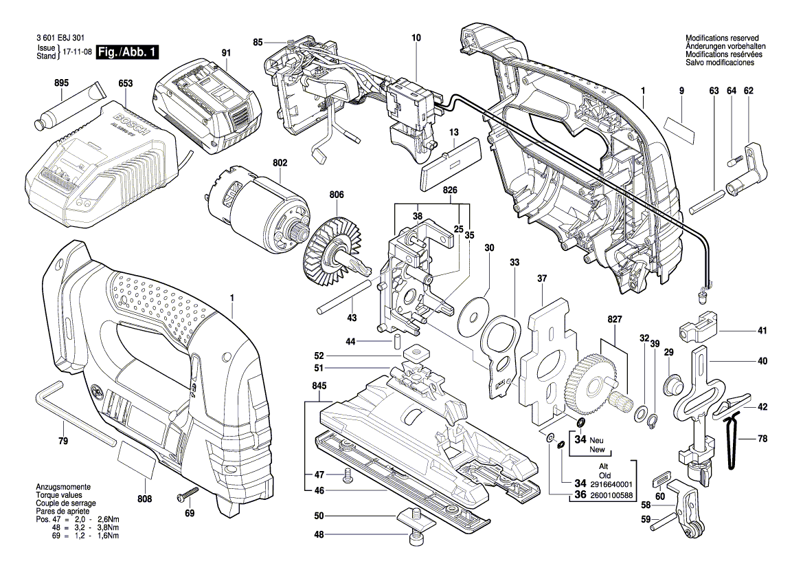 Neue echte Bosch 1600a008c6 beibehalten Waschmaschine