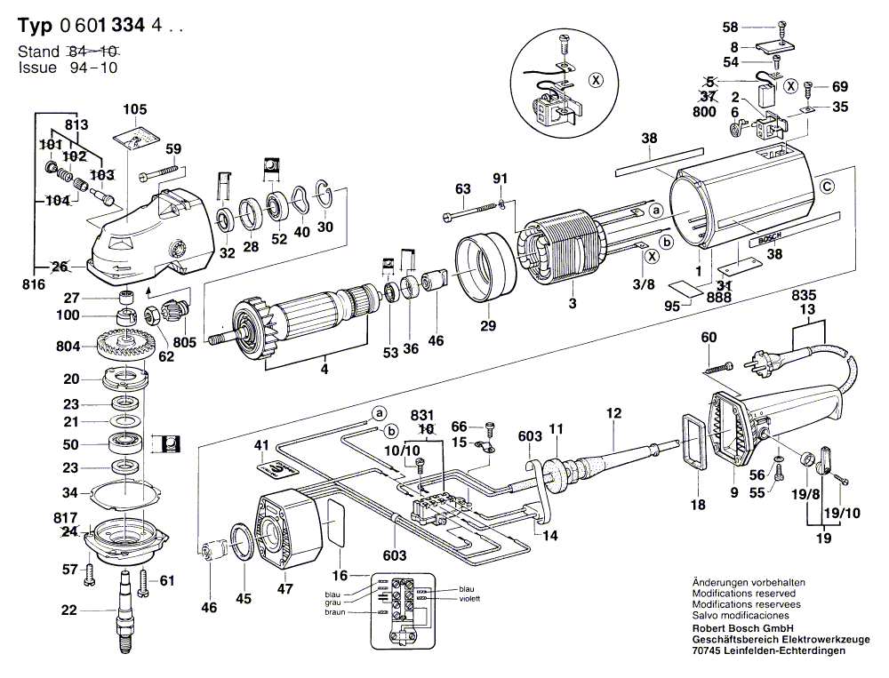 Nouveau véritable bosch 2910021116 Vis de capuchon de tête à douille