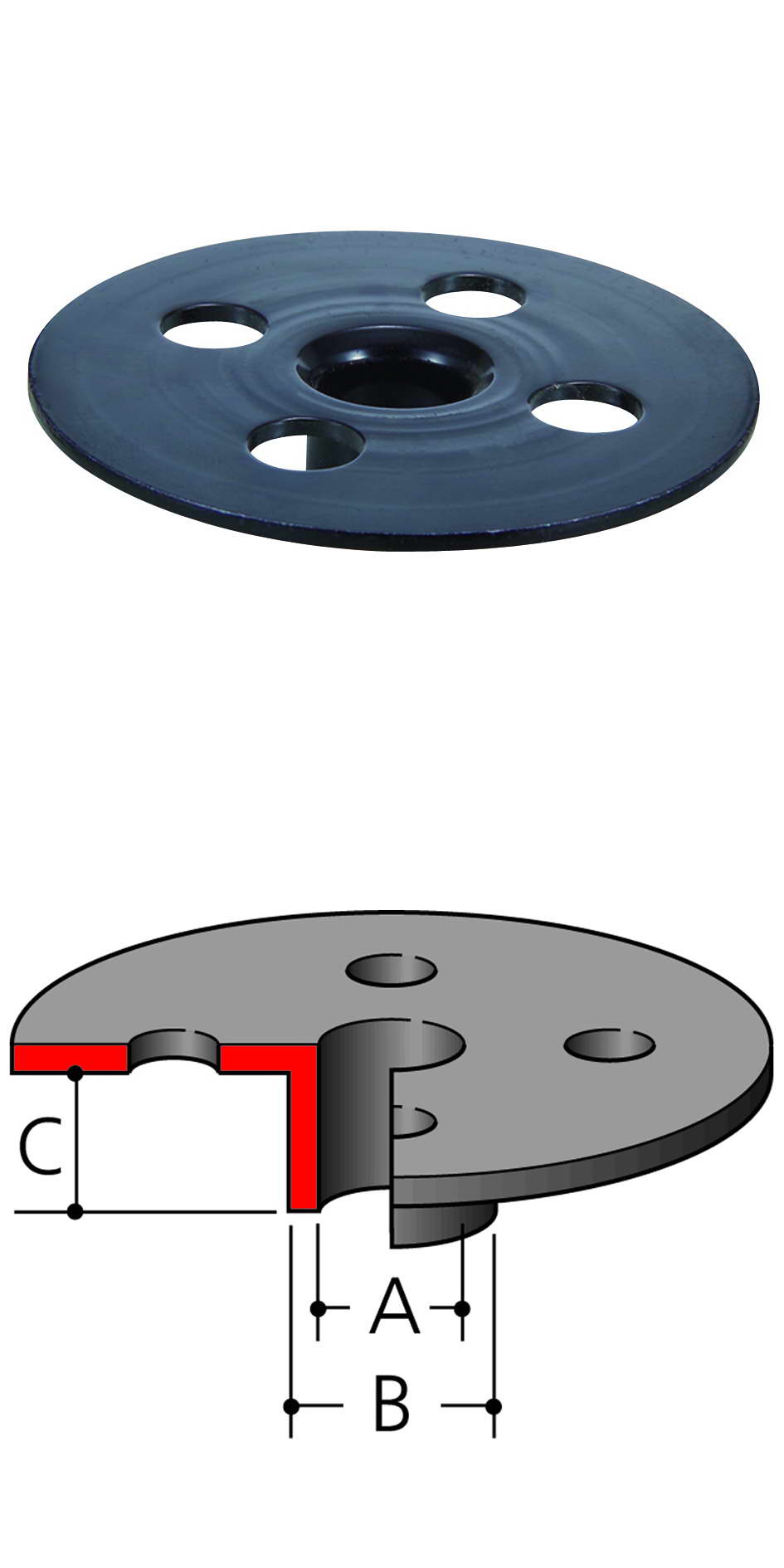 Ny äkta Makita 165366-6 Templet Guide 17mm för 3612C 3620 RP0900 RP2300