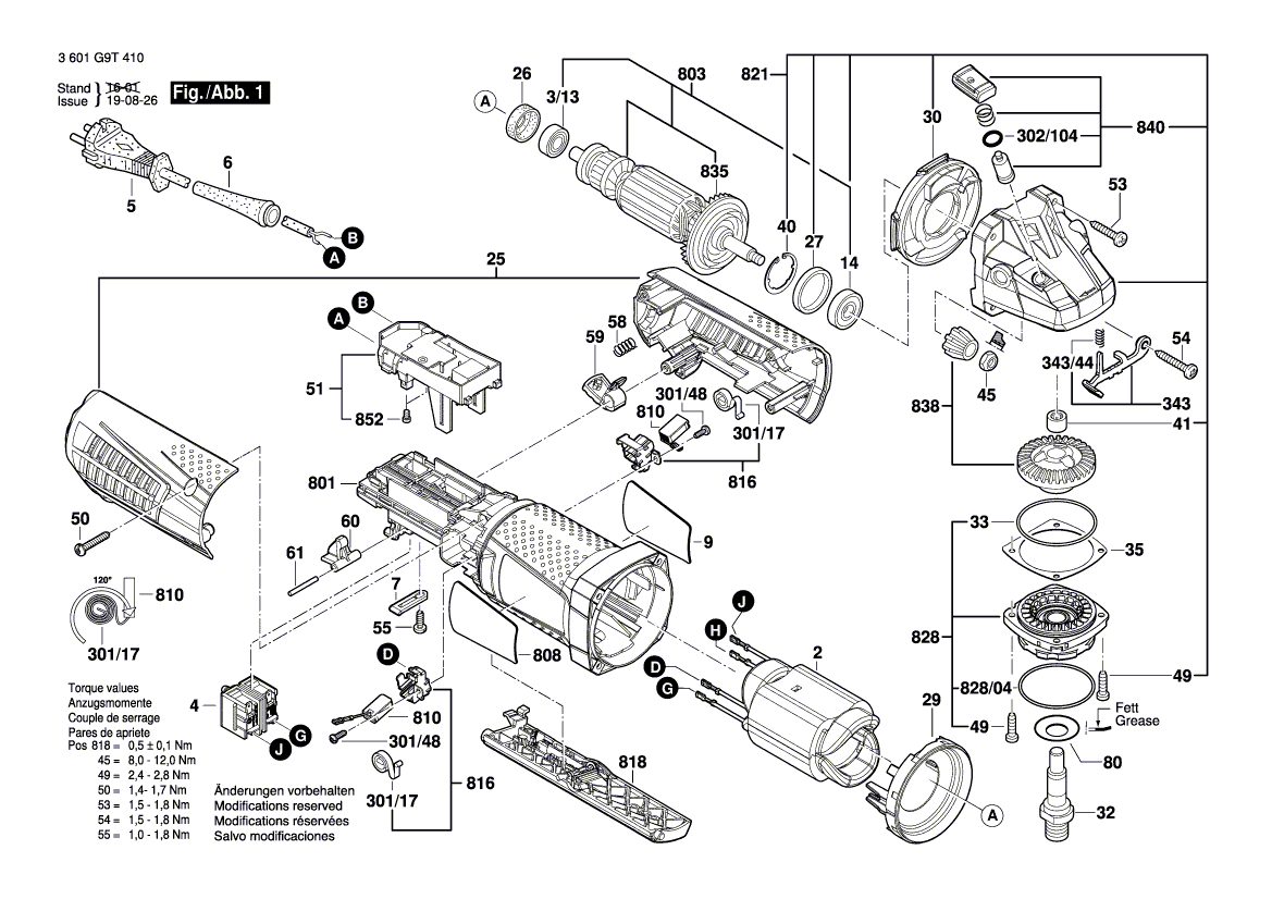 Ny ekte Bosch 160111A20U -typeskilt