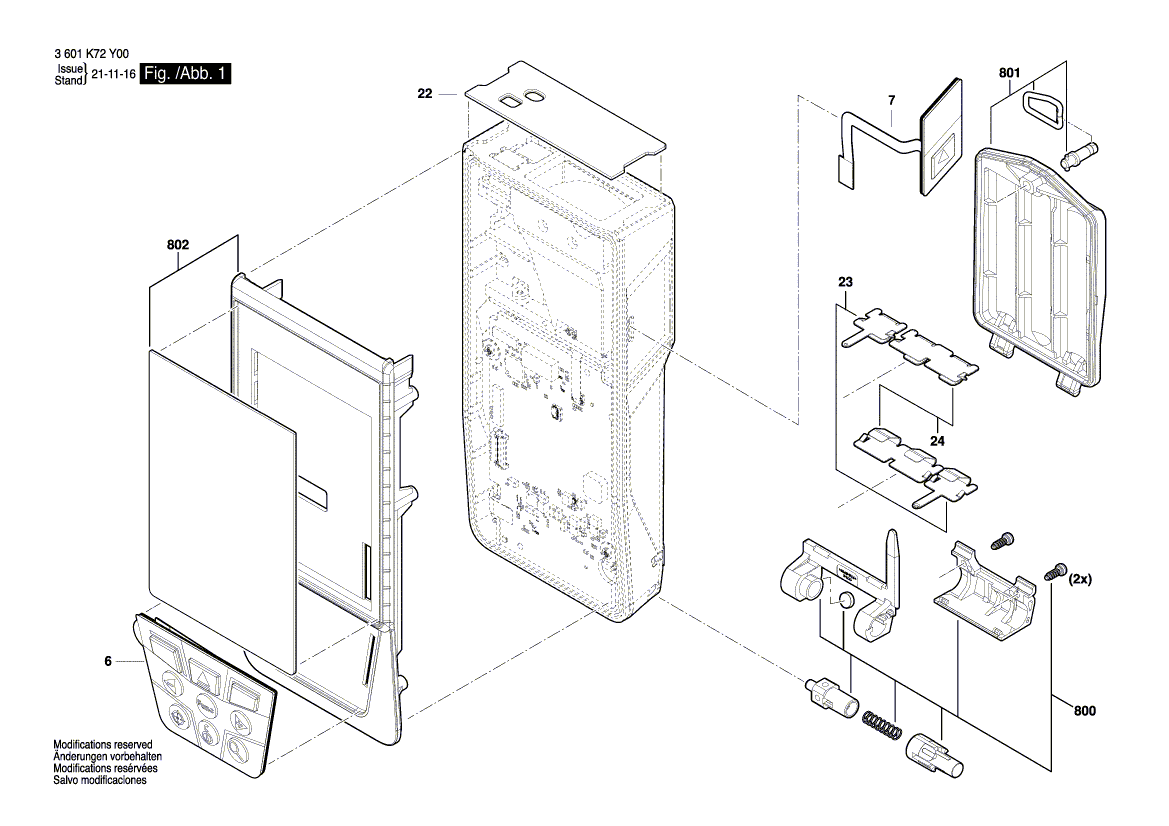 NOUVELLE Assemblée de logement Bosch 1607000EH2 authentique