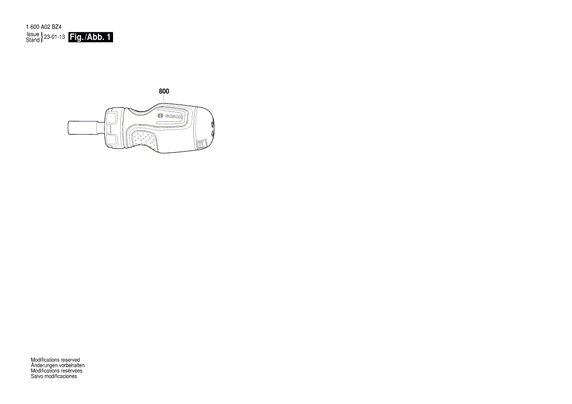 Новая подлинная отвертка Bosch 1600A02T0N