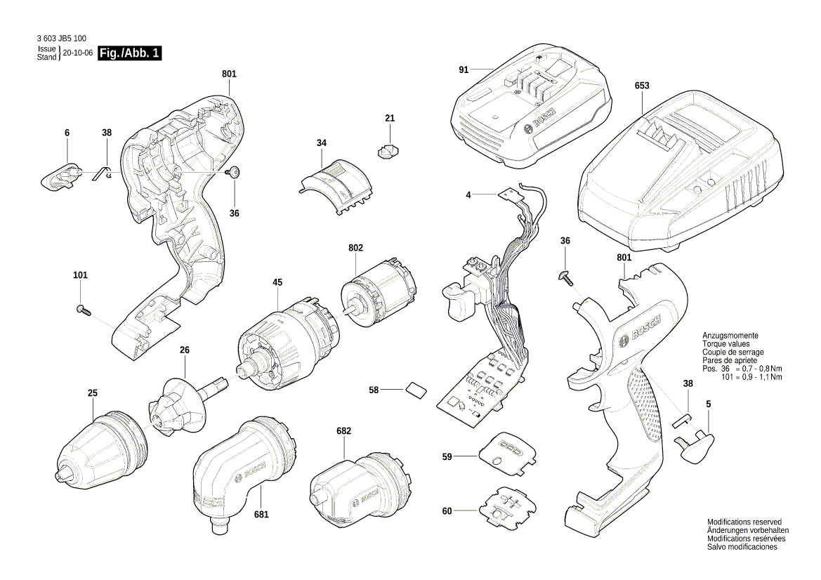 Ny äkta Bosch 1600A0220J Planetary Gear Train