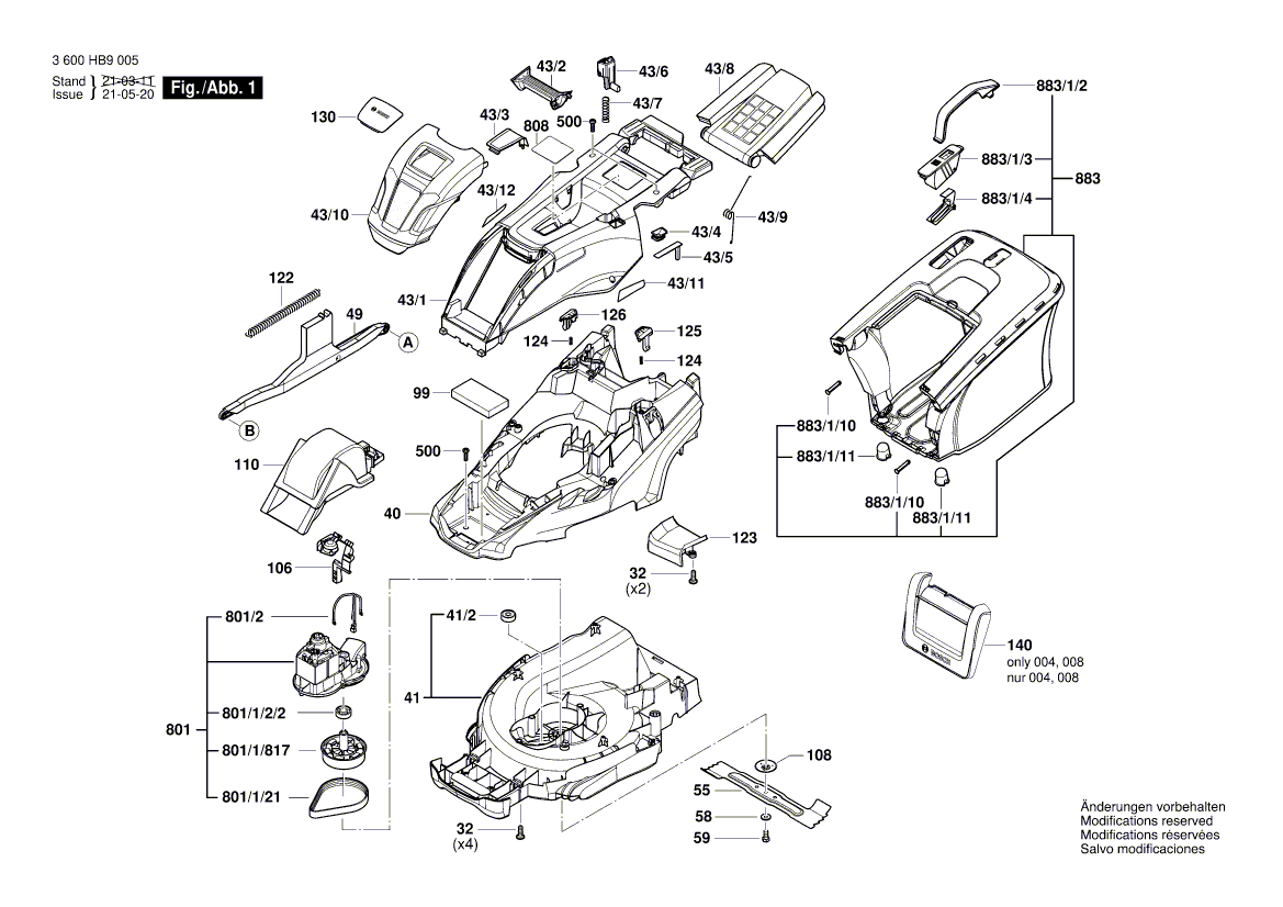 Nieuwe echte Bosch 160111A7B8 -naamplaatje