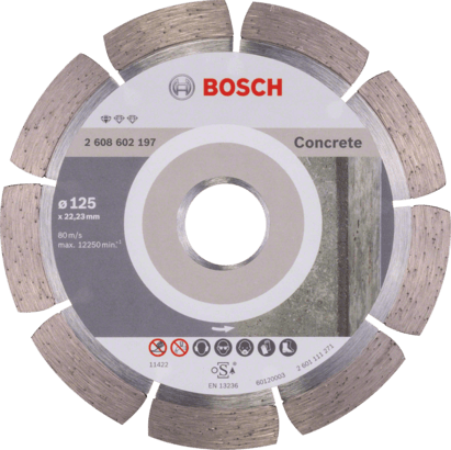 Nouveau véritable bosch 2608602197 Norme pour le disque de coupe de diamant en béton pour