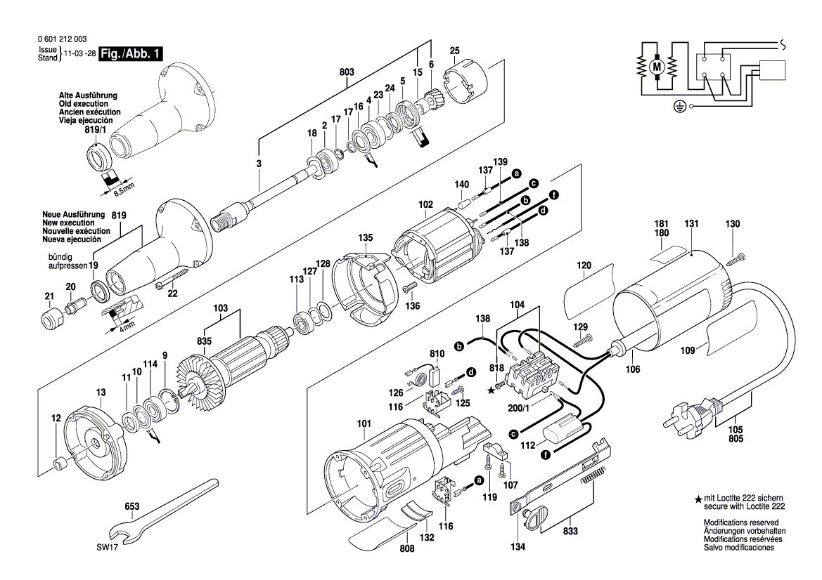 Nouveau véritable Bosch 2608570132 Collet