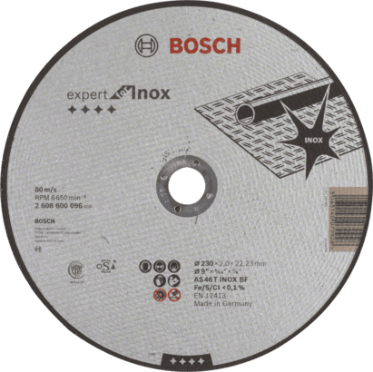 Nouveau véritable bosch 2608600096 Expert pour le disque de coupe inox pour grand angle