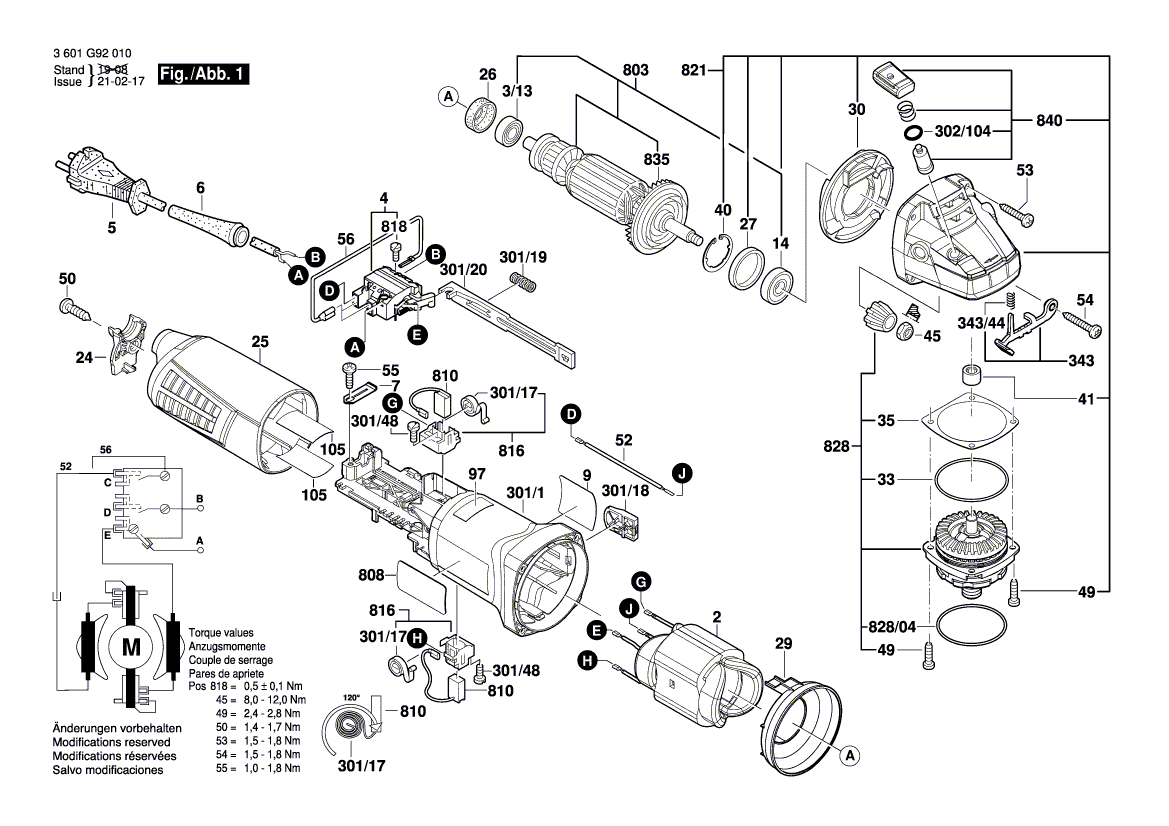 Ny ekte Bosch 1601118L44 Produsentens typeskilt