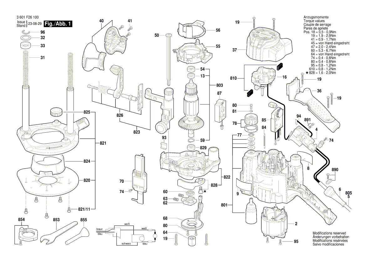 Ny ekte Bosch 2604011957 Armature