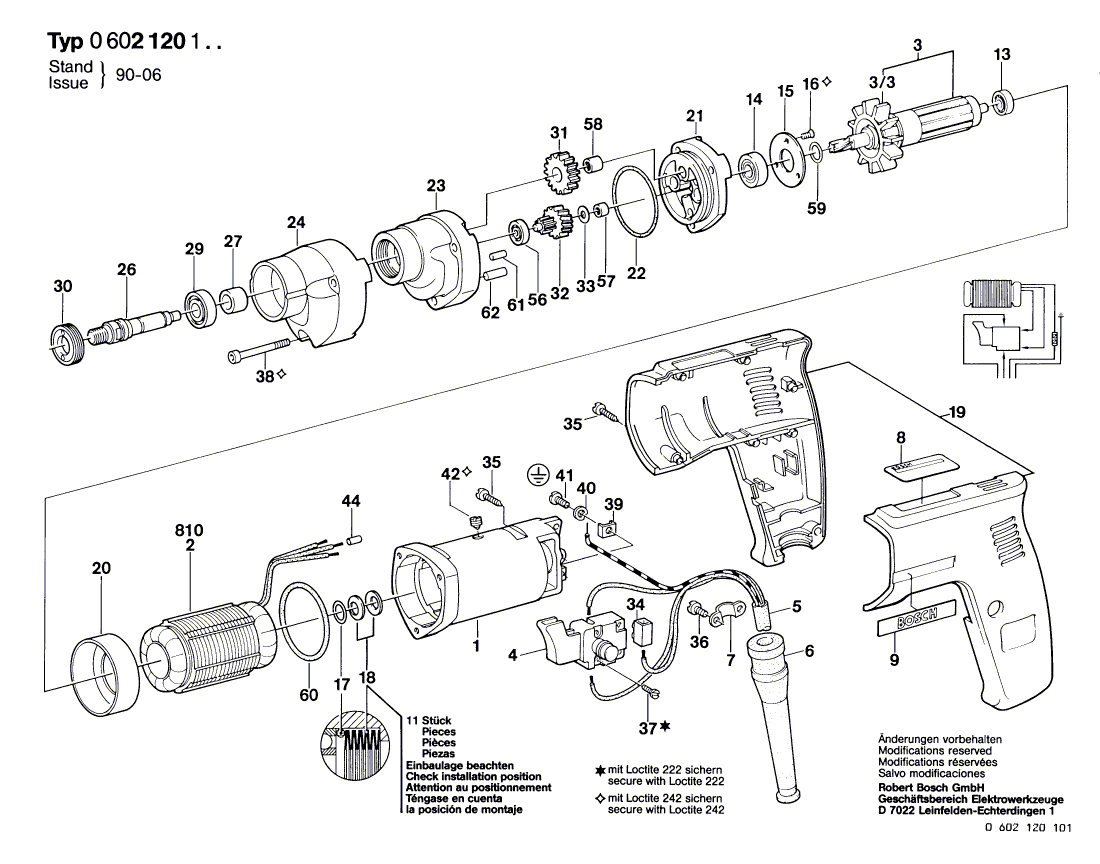 Ny äkta Bosch 2600100613 Shim