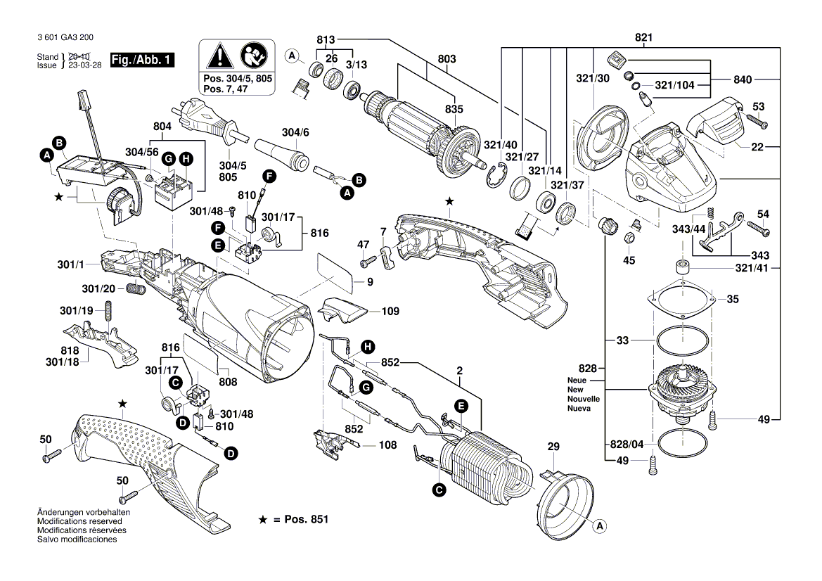 Uusi aito Bosch 1607000E54 Elektroninen kokoonpano