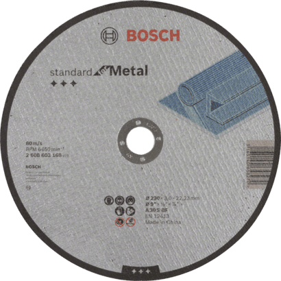 Nieuwe echte Bosch 2608603168 Standaard voor metalen snijschijf voor grote hoek