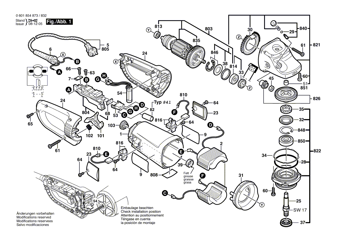 New Genuine Bosch 1605108190 Motor Housing