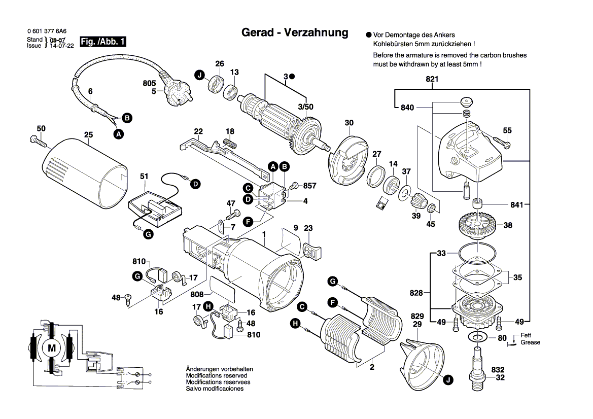 Nieuwe echte Bosch 1619p31098 -naamplaatje van de fabrikant