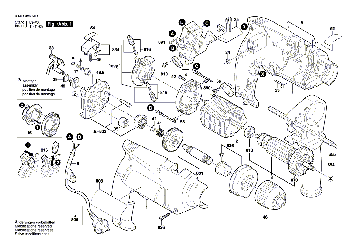 Ny ekte Bosch 2604337104 børsteplate