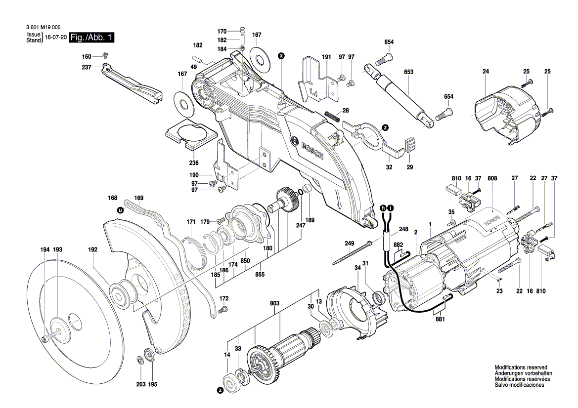 Nouveau véritable clip Bosch 1609B03757