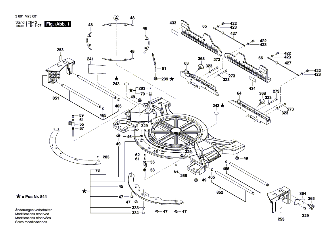 Neue Original Bosch 1609B04493 Gehrungszaun 