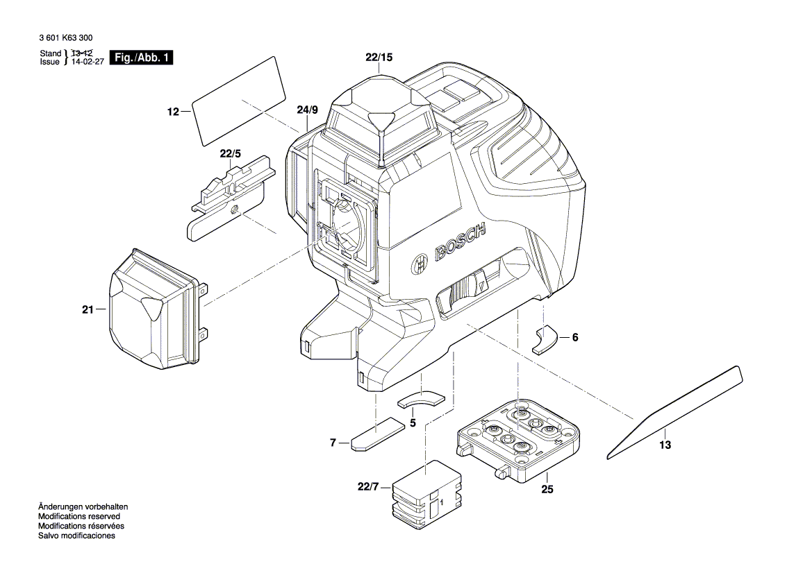 Neues Original-Klebeetikett 1618C00354 von Bosch