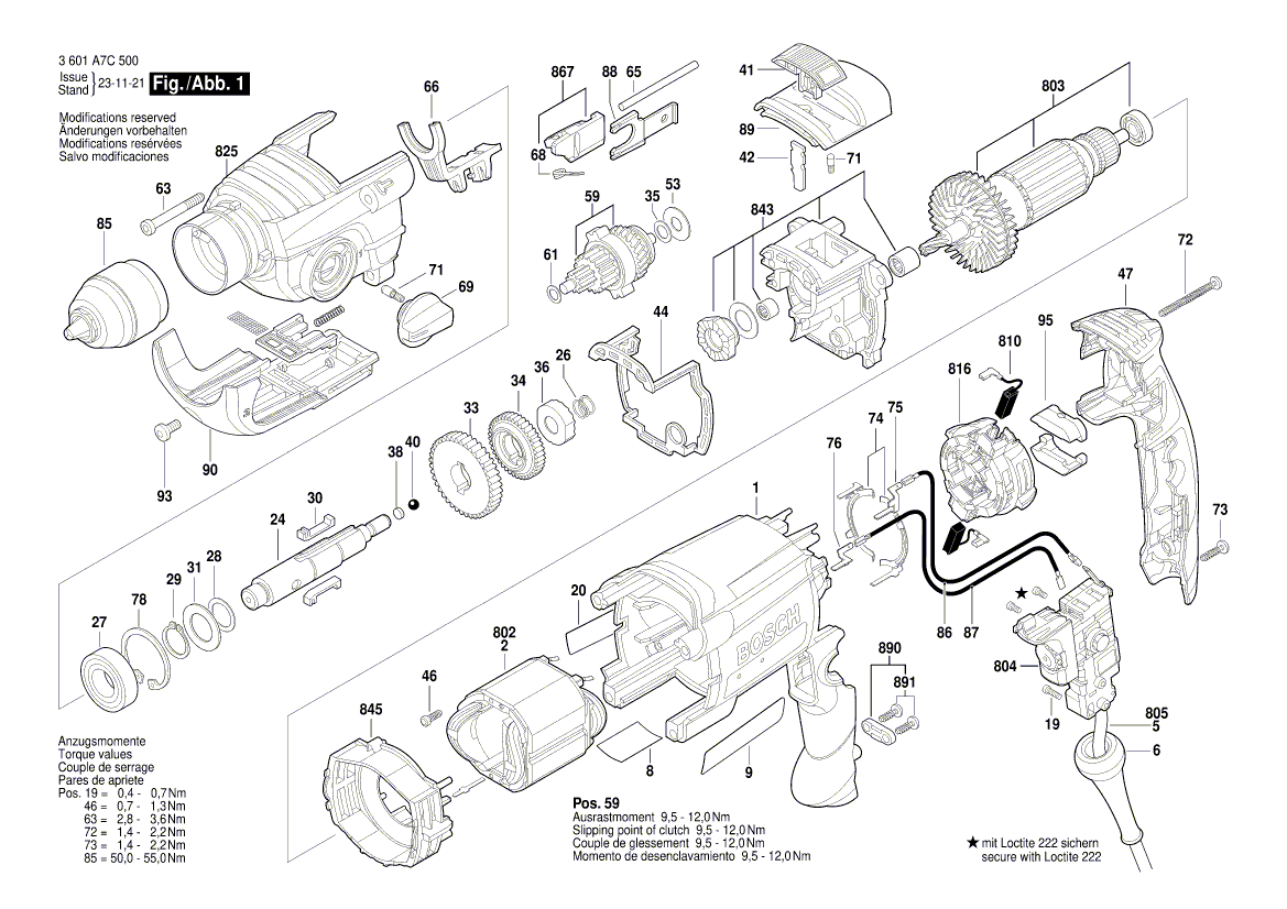 Ny ekte Bosch 2602033900 Link Guide